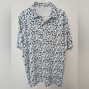 Criquet Mens Mountain Theme Polo